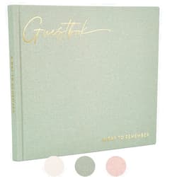 ZICOTO Beautiful Wedding Guest Book for Your Wedding Reception - Simply Elegant Guestbook to Sign in and Add Polaroid Photos - The Perfect Wedding Or Baby Shower Guest Book for The Special Day