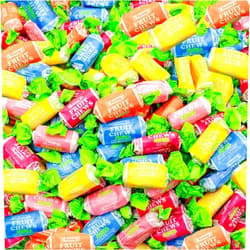Assortit Sour Fruit Chews Assorted Candy Mix, 5 Tangy Flavors, Sour Tootsie Roll Taffies, Gluten Free & Peanut Free, Perfect For Parties & Goody Bags, 2 Lb Resealable Bag