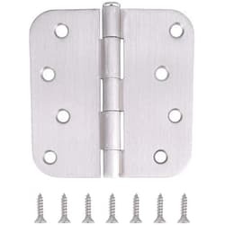 Stylever 18 Pack, Residential and Commercial Door Hinges 4 Inch Satin Nickel Finish Reversible Hinges, 5/8
