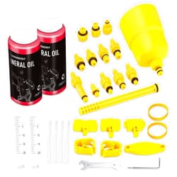 CHUMXINY Brake Bleed Kit for SHIMANO, TEKTRO Hydraulic Disc Brakes, Including High Performance Mineral Brake Fluid (120ml)