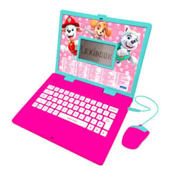 Lexibook, Paw Patrol, Educational and Bilingual Laptop in English/Spanish, Toy for Children with 124 Activities to Learn, Play Games and Music, Pink, JC598PAGi2