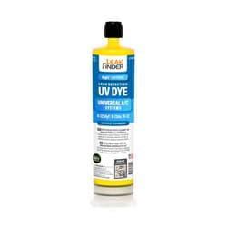 LEAKFINDER LF1800 BIGEZ Automotive Universal Air Conditioner Refrigerant Leak Detection Dye, Services R134a, R-1234yf Systems, (1) 8oz AC Fluorescent Dye Bottles, Made in USA