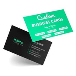 Bunny Badges Custom Business Cards - 16pt Glossy - Made in the USA (50 to 1000 Cards)