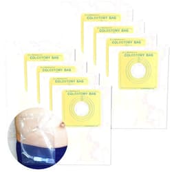 Ecocstm Waterproof Ostomy Protector G Tube Shower Cover Transfer Set 100pcs Peritoneal Dialysis Accessories Disposable Colostomy Bag for Pd Port Catheter Supplies