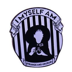 Pinstant Beetlejuice Lydia I myself am strange and unusual 1.25