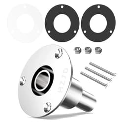 HZJD Thru Hull Exhaust Skin, 24mm Stainless Steel 316, for Diesel Parking heaters