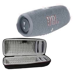 JBL Charge 5 - Portable Bluetooth Speaker with Exclusives Hardshell Travel Case with IP67 Waterproof and USB Charge Out (Gray)