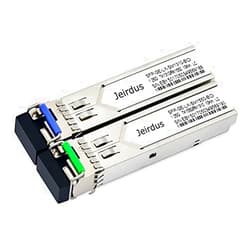 Jeirdus for Cisco GLC-BX-U and GLC-BX-D 1.25G SFP Module BIDI WDM Transceiver 10-20KM Simplex LC (1Pair)