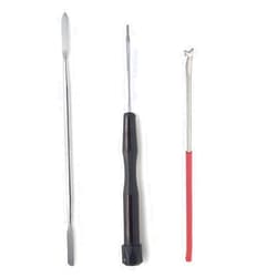 Cheerock 3pcs Steel Woodwind Instrument Repair Tools Home Repair Tools, Spring Hook Metal Screwdriver Double Headed Flat Pad for Saxophone Clarinet Oboe Flute Piccolo Bassoon