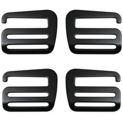LUORNG Wave Buckles 2Pairs 38mm G-Hook Backpack Strap Belt Hardware Carabiners Hook Outdoor Webbing Buckle Clips Adjustable Buckles Backpack Luggage Strap Webbing (2 Left + 2 Right)