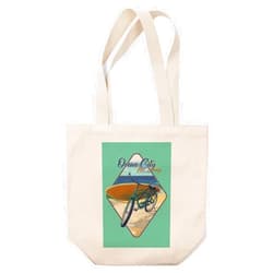 Lantern Press Ocean City, New Jersery, Cruiser on Beach, (100% Cotton Canvas Reusable Tote Bag)