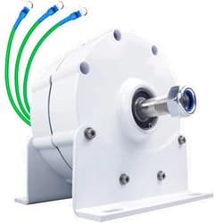 SZYARA 6000W Low RPM Generator with High Efficient Brushless Alternator for Wind Water Turbine Diesel Engine(White)