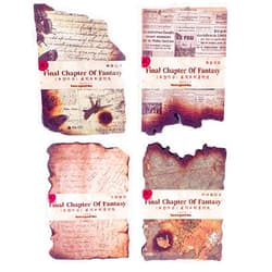 Ahuowom Scrapbook Paper Old Looking Paper Designs,120 Sheets Vintage Old Burned Paper for Bullet Journals,Junk Journal Planners,Retro Crafts(4 Styles)