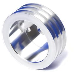 CVF Racing Small Block Chevy Crank Pulley, 350, V-Belt - Long Water Pump, 3 Groove