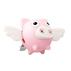 HENJUSH 2 Pcs Car Air Fresheners with Cute Flying Pig on Propeller Plane, Car decor, Creative Car air Freshener, Car Air Outlet Aromatherapy Clip for Air Conditioner Decoration, Fresh Air (Pink 2Pcs)