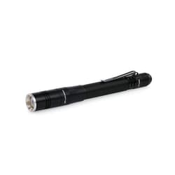 LUXPRO Dual Power Rechargeable Focusing LED Penlight Flashlight with Pocket Clip, 360 Lumen, USB Cable