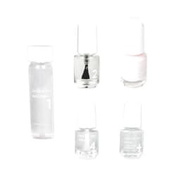 Dazzle Dry Mini Kit 4 Step System - At First Blush - A pale, subtle off-white pink. Full coverage cream. (5 Piece Kit / 5 Manicures)