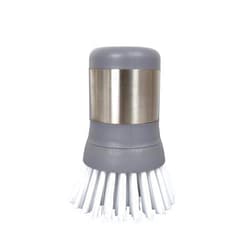 Sophisti-clean Small Kitchen Scrubber Mini Dish Brush, 1 Pack, Gray