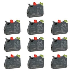 HNARL 10Pcs Genie Contact Block 66818GT 66818 ZBE-102 Teknic XB2 Series Push Button Contact Block ZBE102 Genie 5 Emergency Stop