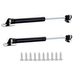 QLXHBOT Gas Struts,6 inch 20N/4.4lb Gas Struts for Cabinets - Professional Cabinet Shocks and Gas Struts Black 2Pcs