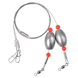 OROOTL Fishing Egg Sinker Rigs, 8pcs Catfish Rigs Saltwater Flounder Rigs Fishing Wire Leader Rigs with Egg Weights Swivel Snaps Fishing Ready Rigs Bottom Rig