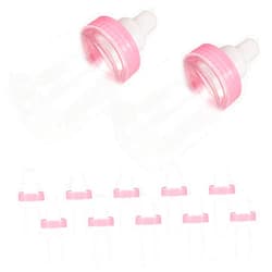 OFFSCH 12pcs Box Candy Baby Bottle Pink White Baby Bottle Box Feeding Bottle Shape