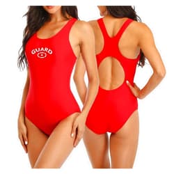 Adoretex Women's Guard Fit Back One Piece Swimsuit with Soft Cups