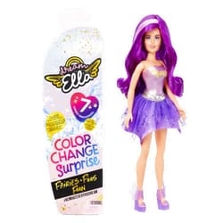MGA Entertainment Dream Ella Color Change Surprise Fairies, Aria Purple Fashion Doll with 7+ Surprises Including Outfit , Castle Play Pretend Gift for Kids, Toys for Girls & Boys Ages 3 4 5+ Years