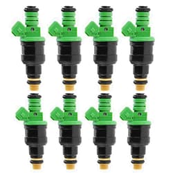 Saihisday 0280150558 Fuel Injector Replacement For Chevy Camaro Corvette Impala Ford Mustang GM LT1 SOHC DOHC EV1 Style 42Lb/hr 440CC (Pack of 8)
