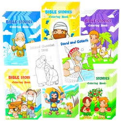 Zainpe 24Pcs Christian Bible Stories Coloring Books for Kids Bible Study Theme DIY Art Drawing Book Jesus Noah's Ark Pattern Color Booklets Party Favors Supplies Birthday Gift Goodie Bag Filler