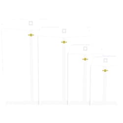 Frienda 4 Sizes Clasp Envelopes Kraft Paper Catalog Clasp Envelope with Closure for Filing, Storing or Mailing Documents, 50 Pieces(5 x 7 In, 6 x 9 In, 9 x 12 In, 10 x 13 In,White)
