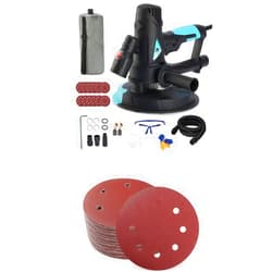 AYA-TECH Drywall Sander, 720W 6A Electric Handled Drywall Sander with Vacuum, 16 PCS 7 Inch 8 Holes Sandpaper