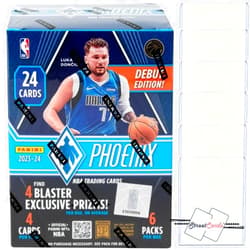 StreetCards 2023-24 Panini Phoenix NBA Basketball Blaster Box with 24 Trading Cards + 6 Toploaders! STREETCARDS!