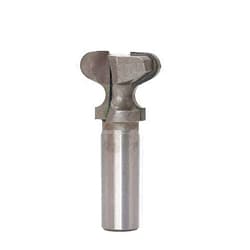 MMDSG Industrial Drawer Pull Router Bit, 1/2 Inch Shank Finger Pull & Grip Milling Cutter, Tungsten Carbide Two Arc Nail Clipper Column Molding Woodworking Tools, Cutting Diameter (Size : 1
