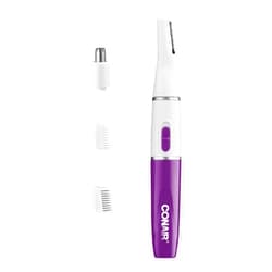 Conair All-in-1 Facial Hair Trimmer for Women, Perfect for Face, Ear/Nose and Eyebrows, Battery-Powered