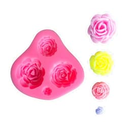 HOOPO Rose Flower Candy Silicone Molds, Cake Baking MoldCake Fondant Mold for Chocolate