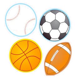 SHAPES ETC. Sports Mini Accent Variety Pack