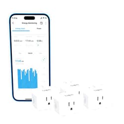 Tapo TP-Link Tapo Wi-Fi Smart Plug, 𝗘𝗻𝗲𝗿𝗴𝘆 𝗠𝗼𝗻𝗶𝘁𝗼𝗿𝗶𝗻𝗴, Compatible with Alexa & Google Home & Samsung SmartThings, Timer, 15A/1800W Max, ETL Certified, 2.4G Wi-Fi Only, Tapo P115(4-Pack)