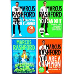 Marcus Rashford 4 Books Collection Set (You Are a Champion, You Can Do It, You Are a Champion Action Planner, The Beast Beyond the Fence)