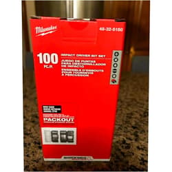 Milwaukee Shockwave Impact Duty Alloy Steel Drill and Screw Driver Bit Set (100-Piece) 48-32-5150