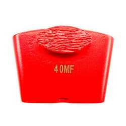 Globaldragon 9 Pcs Pro Diamond Grinding Shoes, Medium Bond, Diamond Material, For HTC Floor Grinding Machine, Medium Floor (40 Grit - Oval Segment)