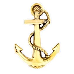 Moby Dick Solid Brass Fouled Anchor Doorknocker