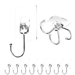 YHmall Wall Hooks 22lb(Max) Transparent Seamless Coat Hooks,Waterproof and Oilproof,Bathroom Kitchen Heavy Duty Self Adhesive Hooks (10,Pro Max)