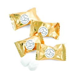 Fun Express Personalized Gold Two Hearts Buttermints - Edibles - 108 Pieces