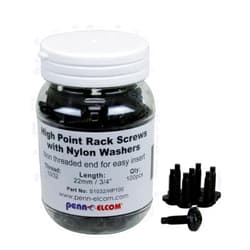 Penn Elcom S1032/HP/WA/100 High Point Rack Screws with Washers - Set of 100