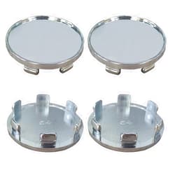 BDZMC 4PCS Wheel Center Cap, Snap-in Plastic Rim Center Hub Caps Cover, 2.12 '' (54mm) Outer Diameter, 1.85 '' (47mm) Inner Diameter, Car Accessories for Car, Truck, SUV (Silver)