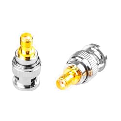 DHT Electronics 2pcs RF coaxial Coax Adapter SMA Female to BNC Male