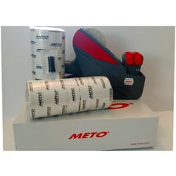Meto 15.22/2 Line Price Labelgun, Value Pack, Pricing Gun,Box Labels, Ink Roller
