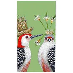 FAKKOS Design Vicki Sawyer Napkins Paper Dinner Sized Guest Towels First Dates Birds Large Pack of 30