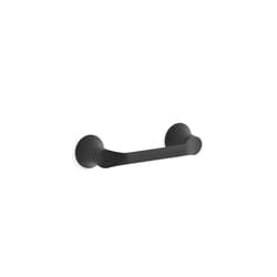Kohler 27397-BL Simplice Pivoting Toilet Paper Holder, Wall-Mounted Toilet Roll Holder, Matte Black